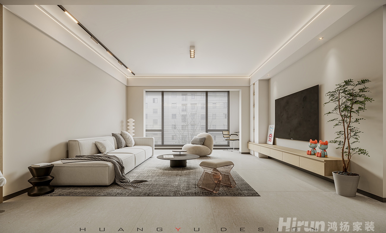 錦銹世紀178㎡北歐之光四居室 裝修案例效果圖-2