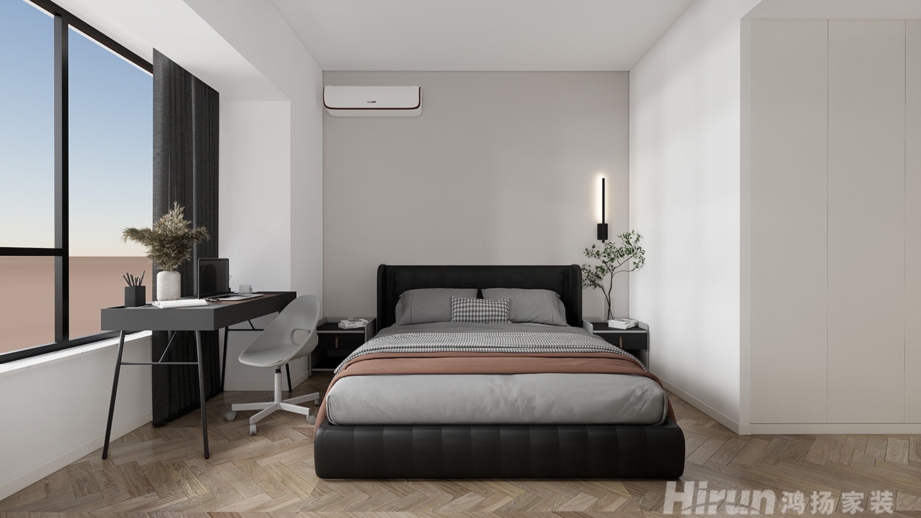 松雅院125㎡雅致現代疊墅 裝修案例效果圖-3