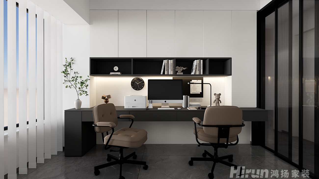 松雅院125㎡雅致現代疊墅 裝修案例效果圖-4