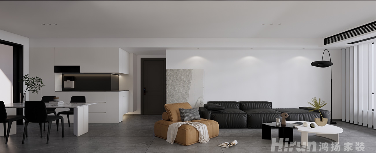 松雅院125㎡雅致現代疊墅 裝修案例效果圖-5