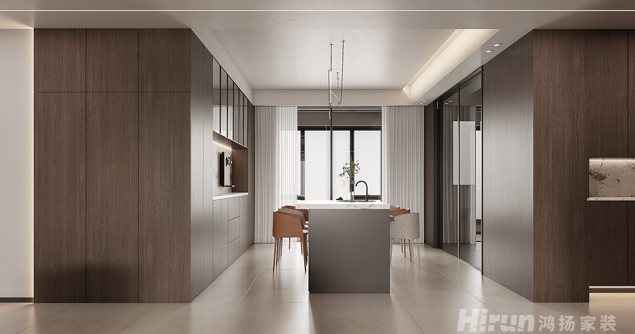 江山帝景190㎡雅致現代大平層 裝修案例效果圖-1