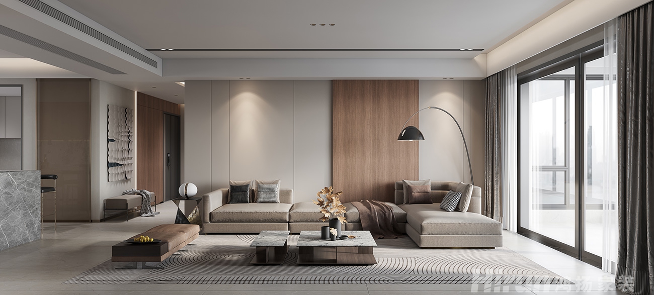 湘江壹號(hào)260㎡雅致現(xiàn)代大平層 裝修案例效果圖-11