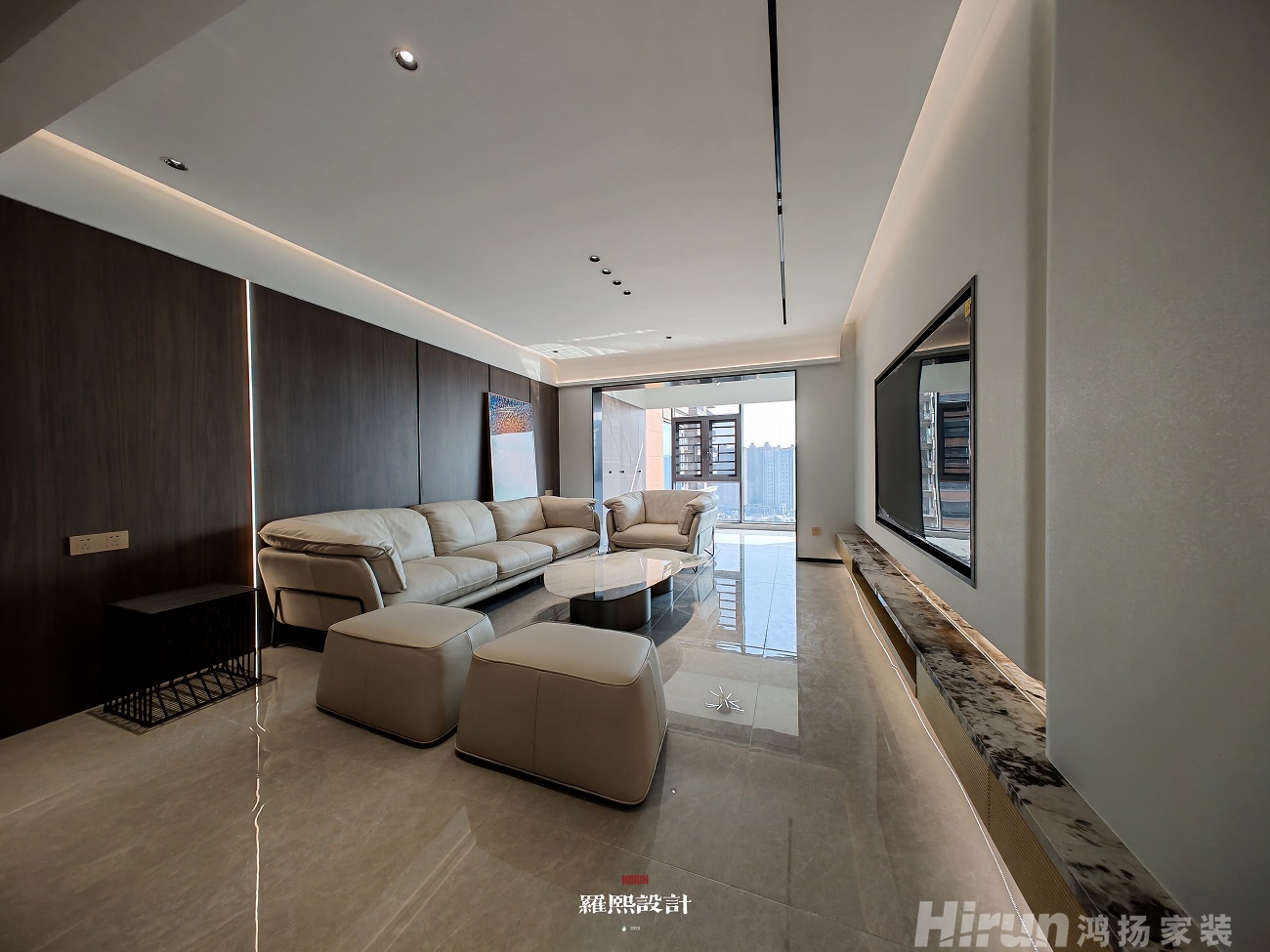 國貿前海灣雅致現代四居室 裝修案例效果圖-8