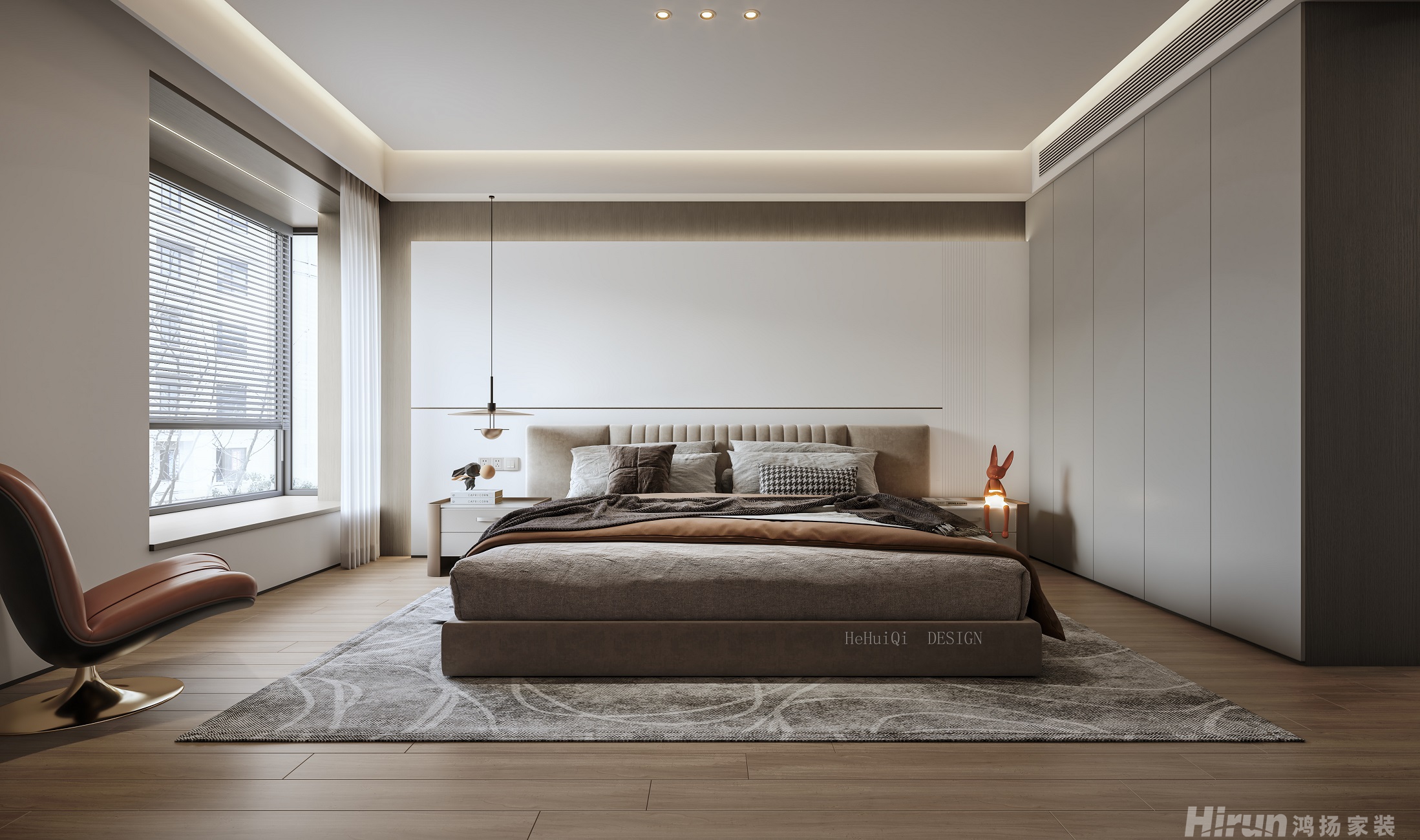 明昇壹城230㎡新裝飾主義四居室 裝修案例效果圖-8