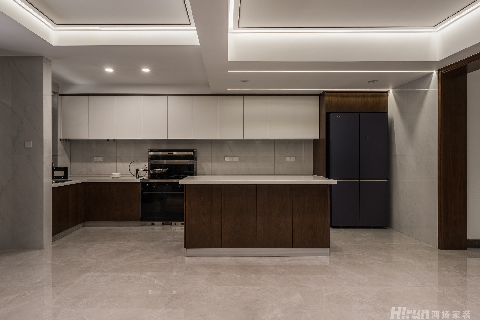 山水英倫溫莎區300㎡復合寫意別墅 裝修案例效果圖-6