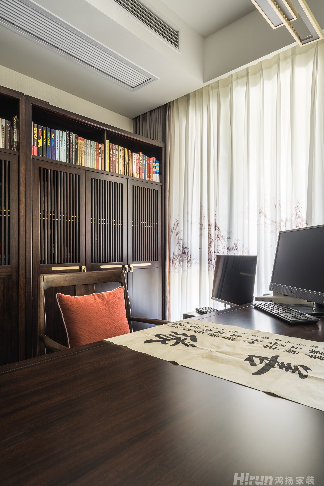 山水英倫溫莎區300㎡復合寫意別墅 裝修案例效果圖-11