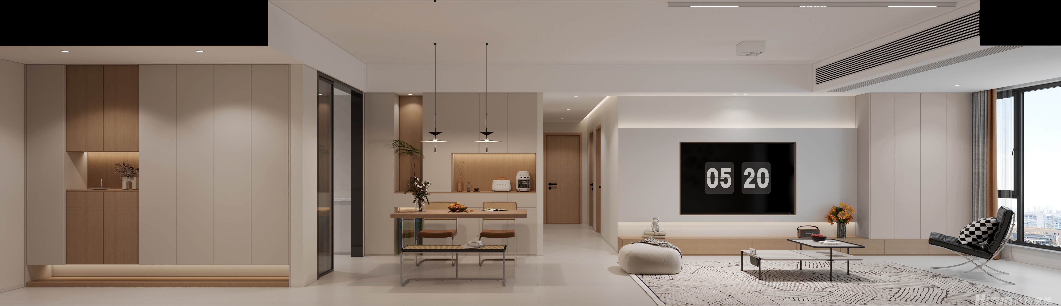 國(guó)欣向榮府138㎡輕歐簡(jiǎn)美四居室 裝修案例效果圖-2