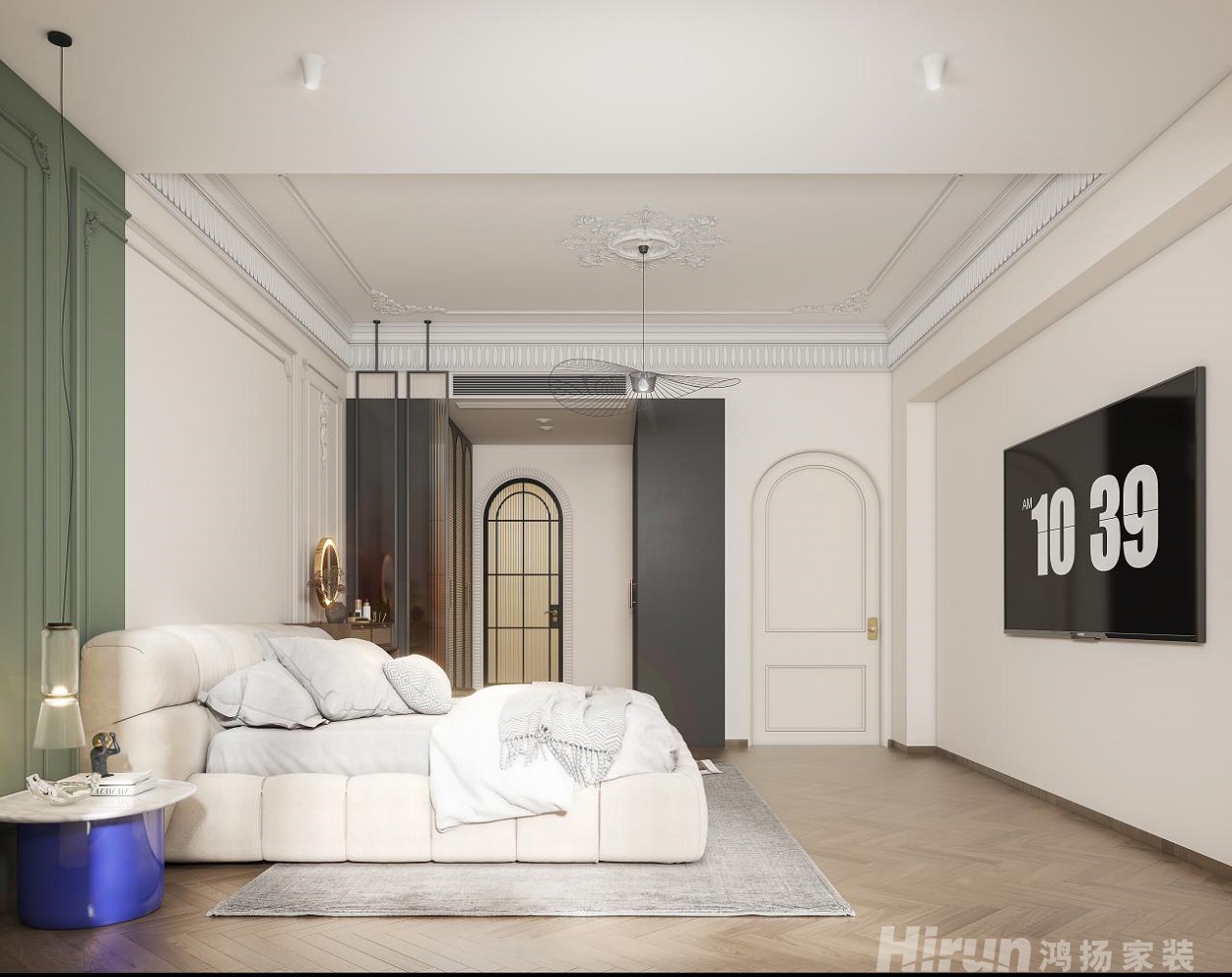 碧桂園翹楚棠300㎡輕歐簡美別墅 裝修案例效果圖-1