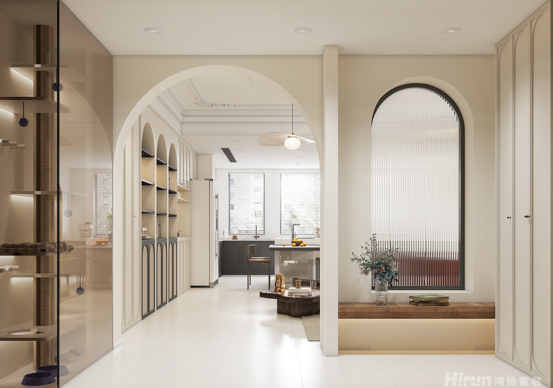 碧桂園翹楚棠300㎡輕歐簡美別墅 裝修案例效果圖-8