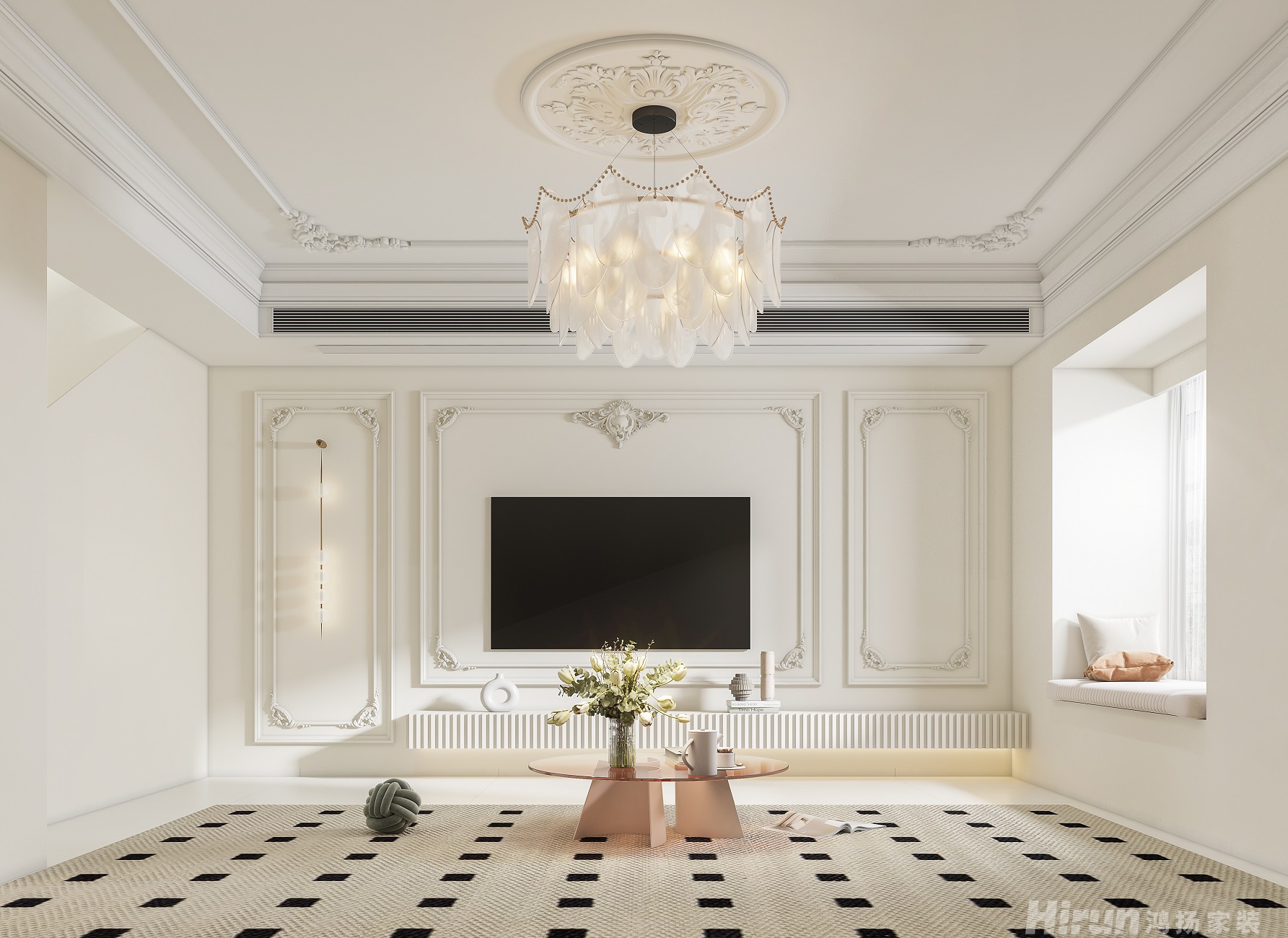 碧桂園翹楚棠300㎡輕歐簡美別墅 裝修案例效果圖-10