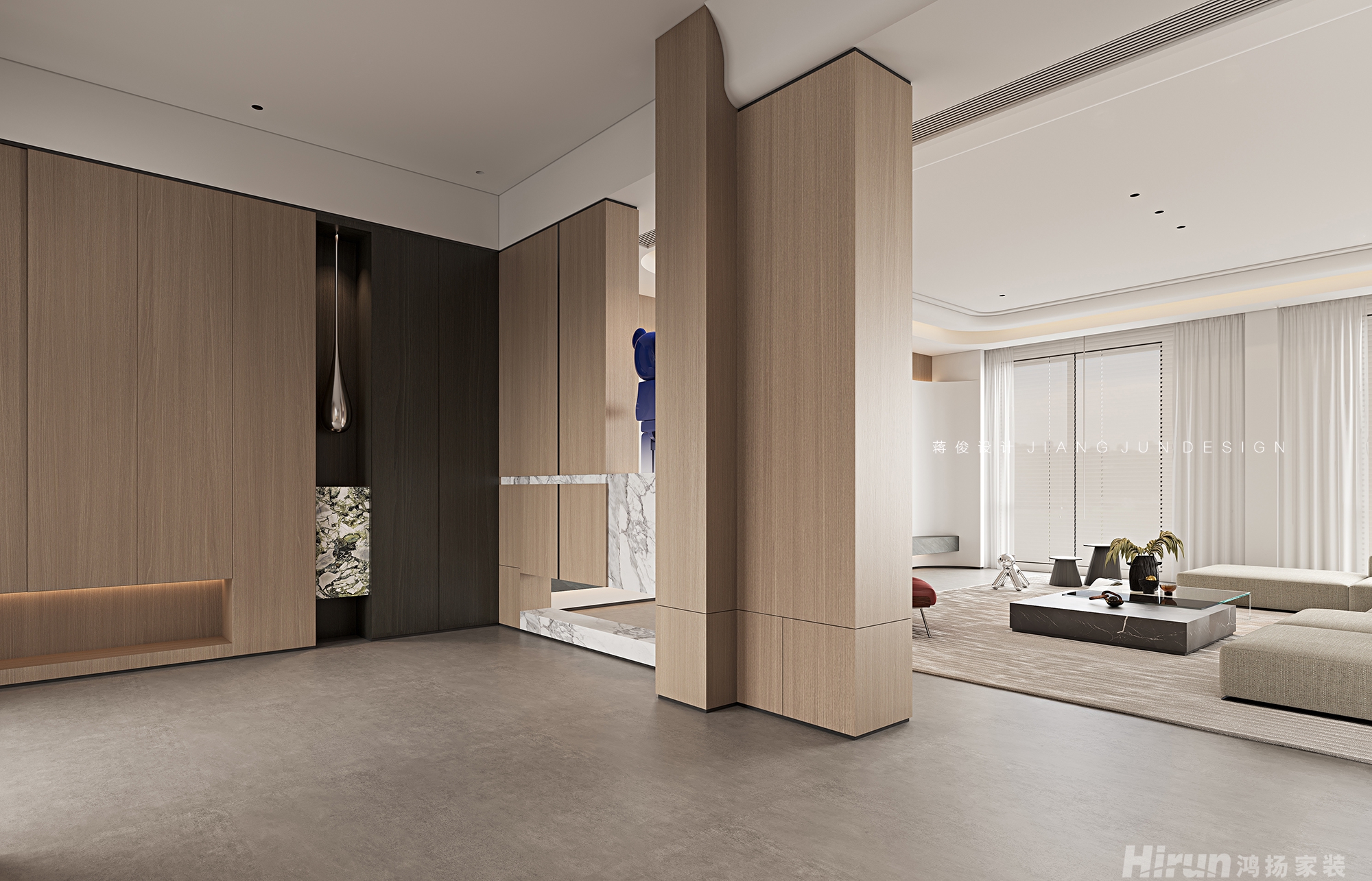 長沙疊墅300㎡雅致現代疊墅 裝修案例效果圖-10