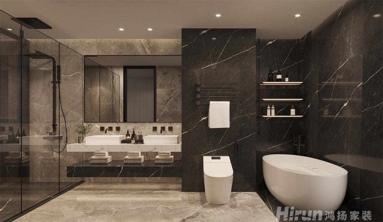 中一鯤出120㎡新裝飾主義復式 裝修案例效果圖-5