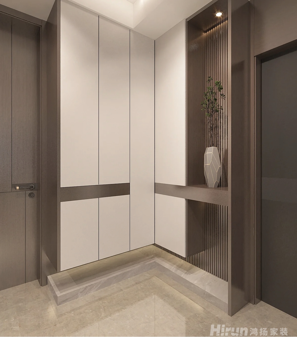 金地自在城142㎡意境東方四居室 裝修案例效果圖-3