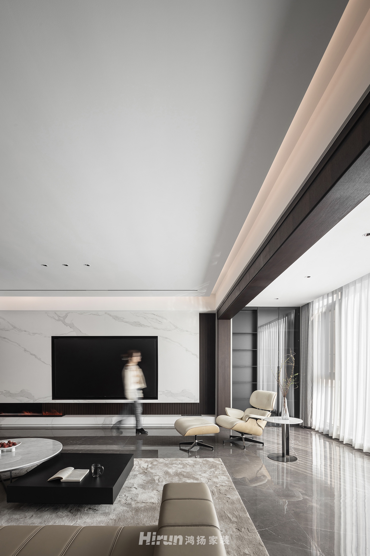 中航城320㎡雅致現代別墅 裝修案例實景圖-3