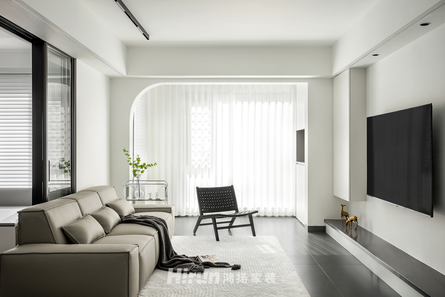 中天星耀城140㎡雅致現代復式 裝修案例實景圖-2