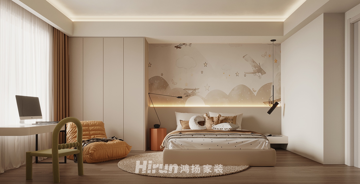 江山帝景190㎡雅致現(xiàn)代大平層 裝修案例效果圖-2