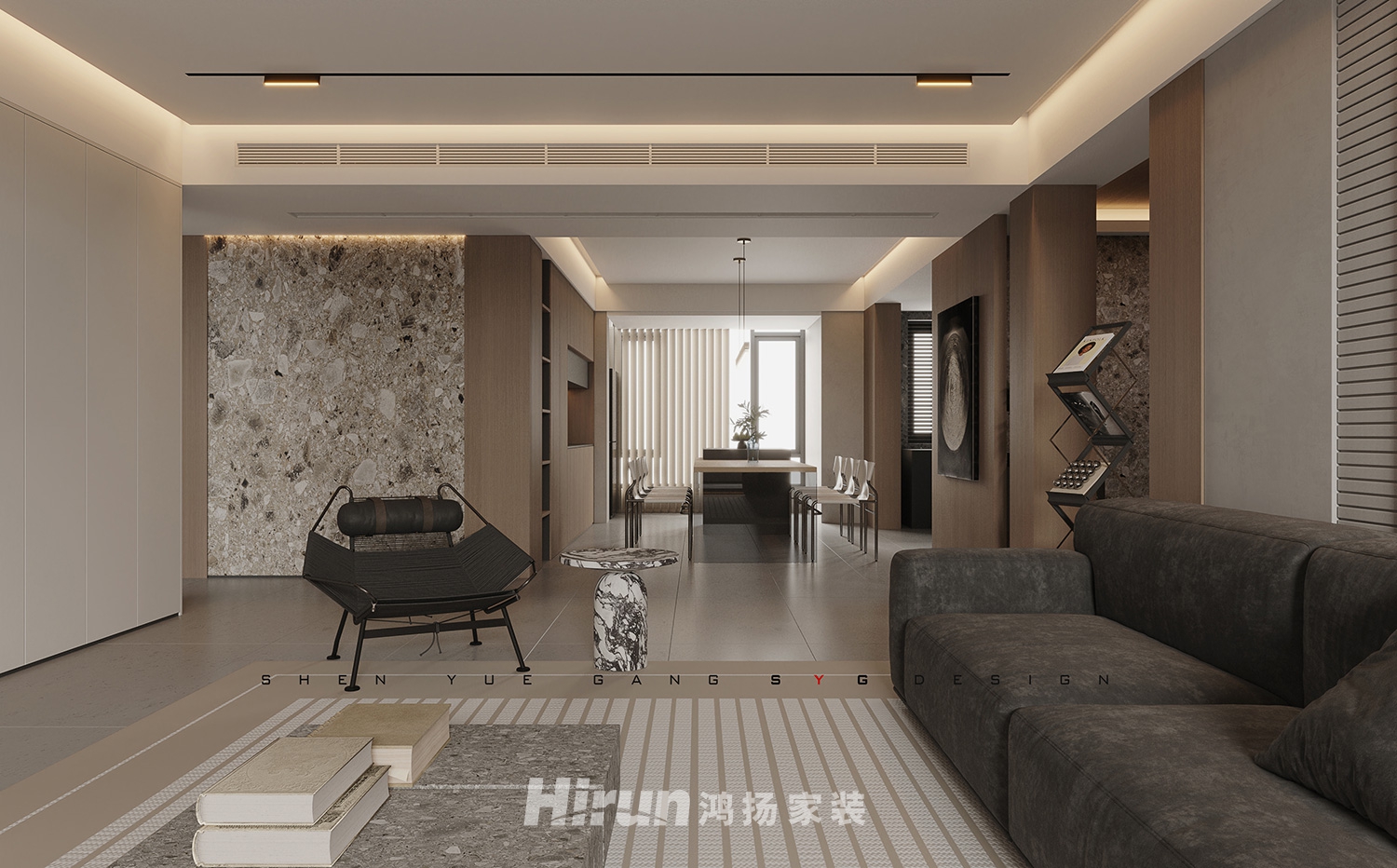 江山帝景190㎡雅致現(xiàn)代大平層 裝修案例效果圖-11