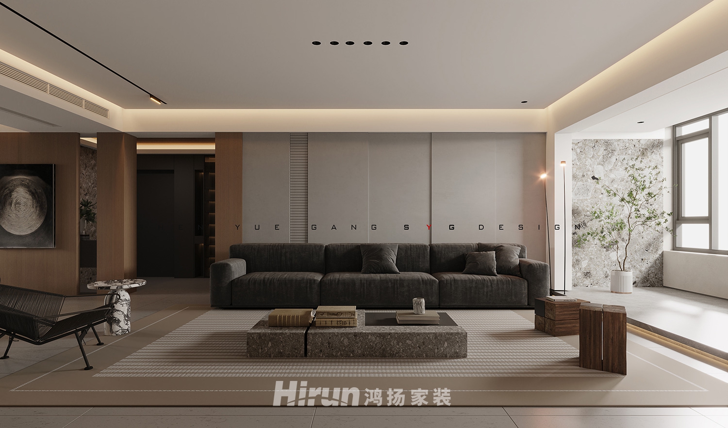 江山帝景190㎡雅致現(xiàn)代大平層 裝修案例效果圖-9