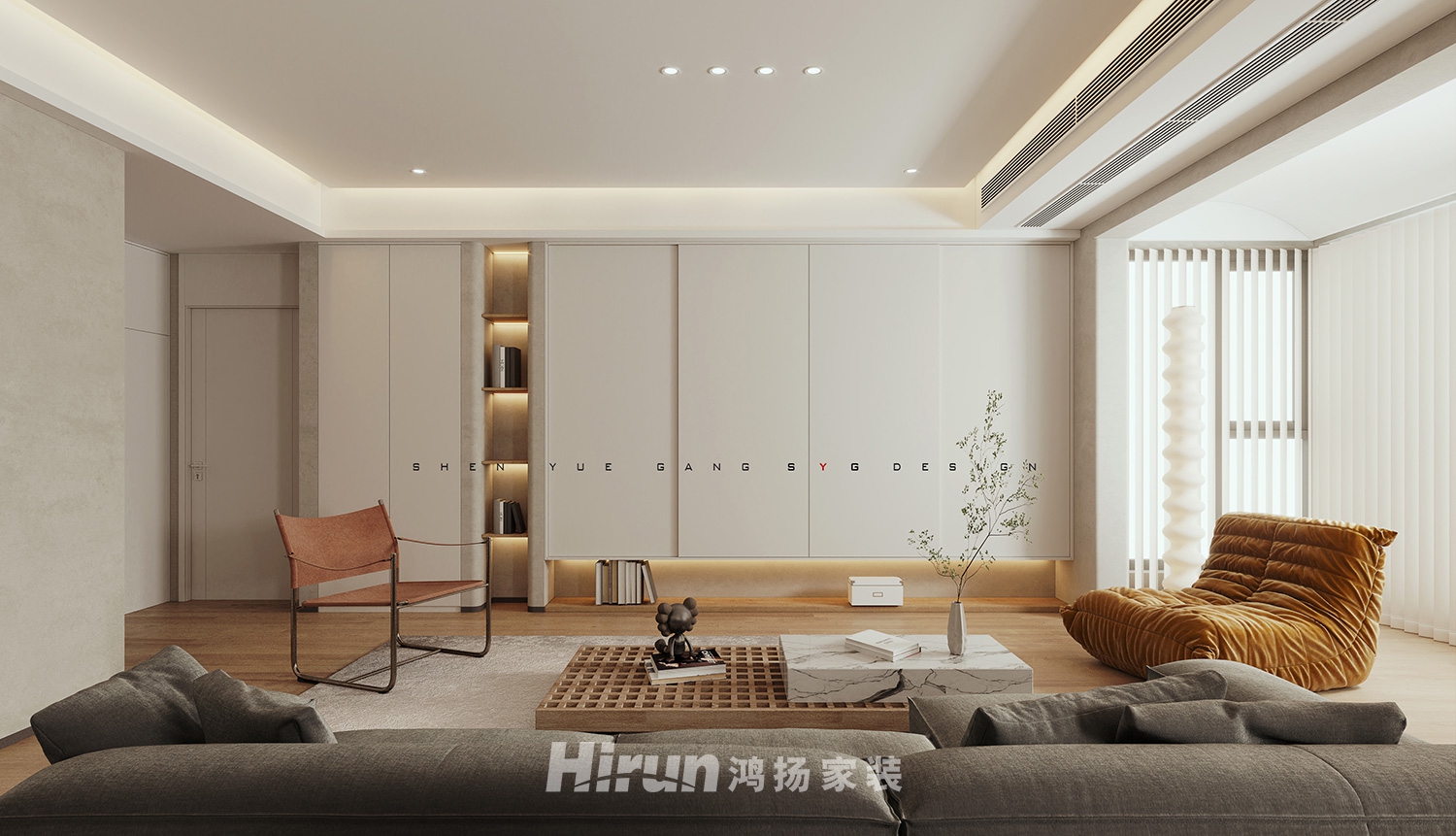 熙水豪庭140㎡北歐之光四居室 裝修案例效果圖-4