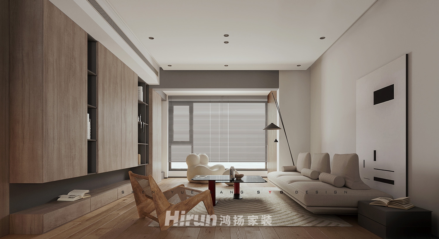 國欣向榮府140㎡北歐之光四居室 裝修案例效果圖-1