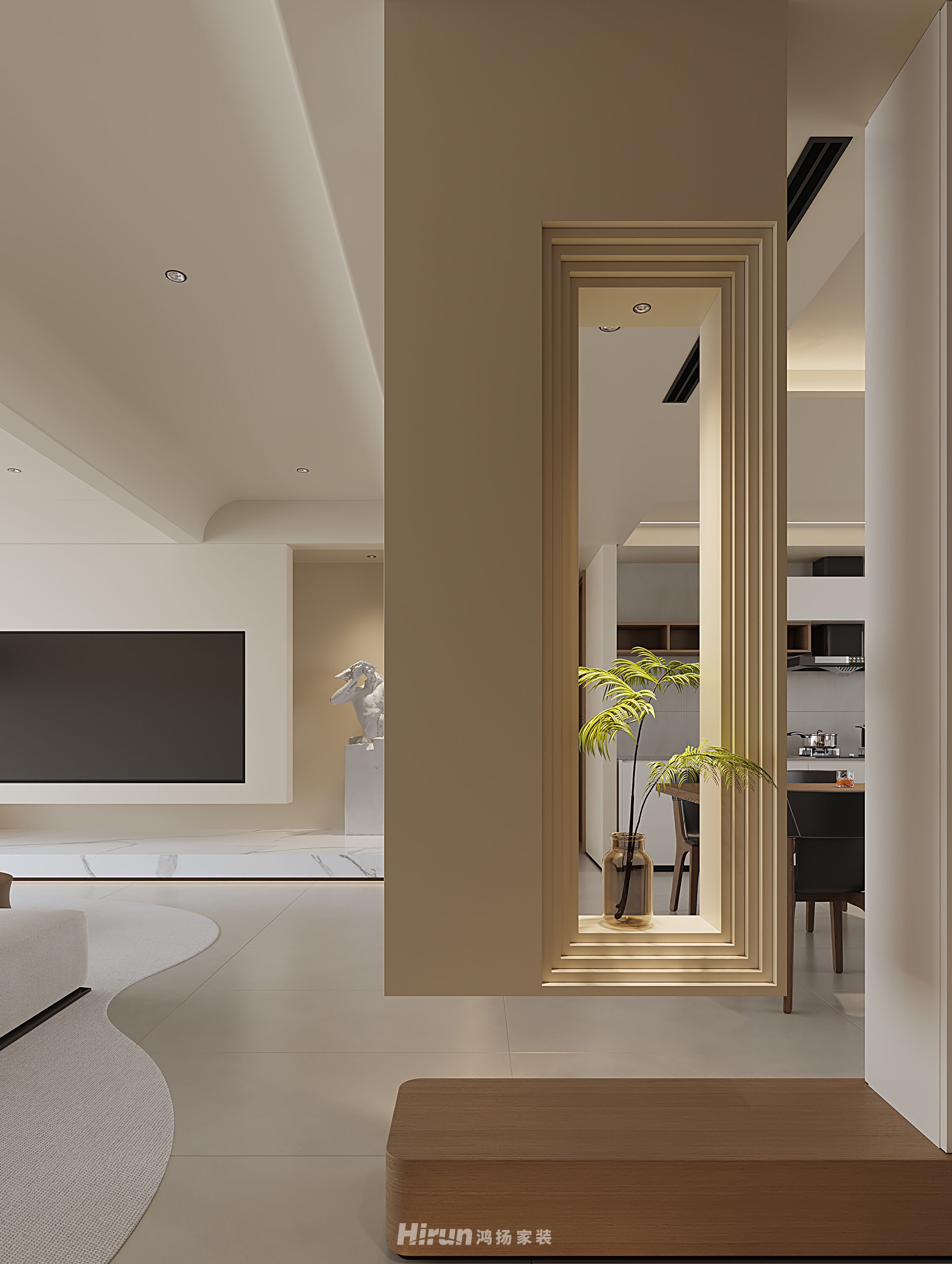 麓谷山湖郡165㎡優雅繽紛四居室 裝修案例效果圖-4