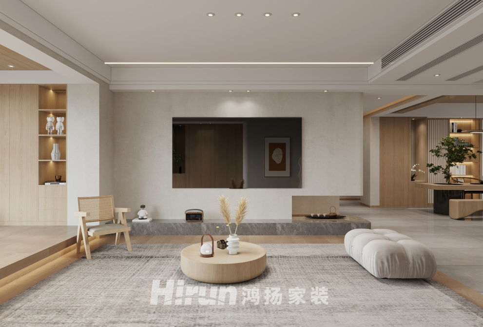 奧園譽(yù)湖灣172㎡北歐之光大平層 裝修案例效果圖-3