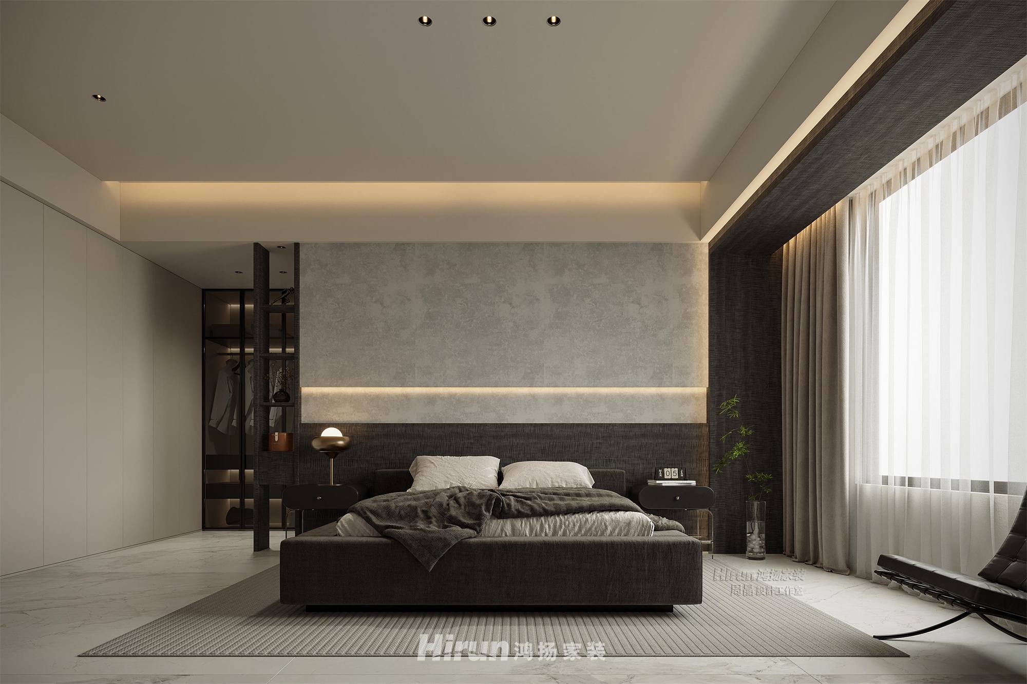 金茂云府208㎡雅致現代大平層 裝修案例效果圖-9