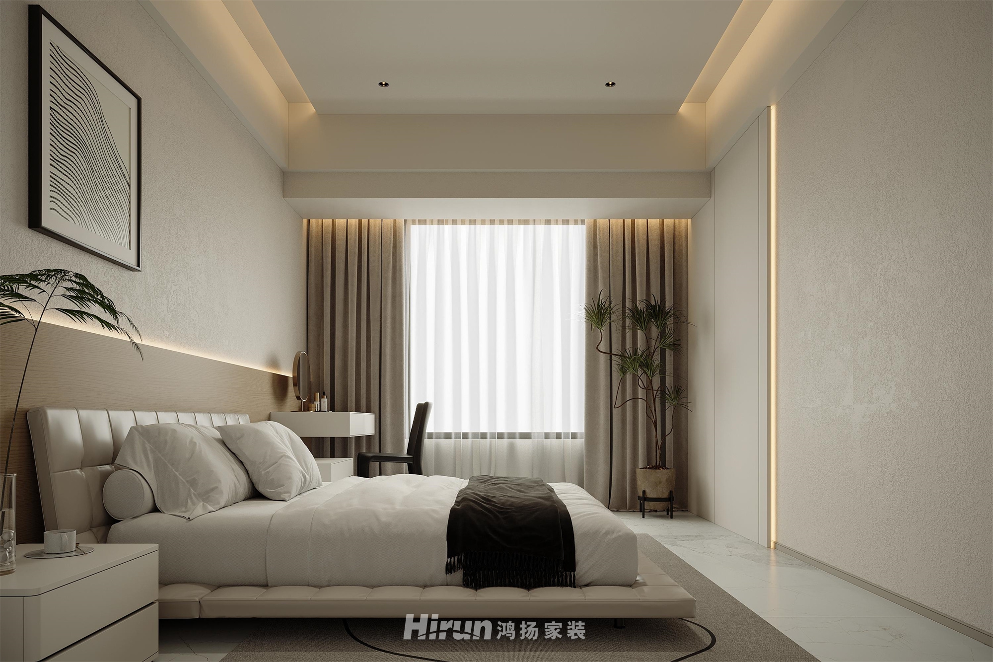 金茂云府208㎡雅致現代大平層 裝修案例效果圖-12