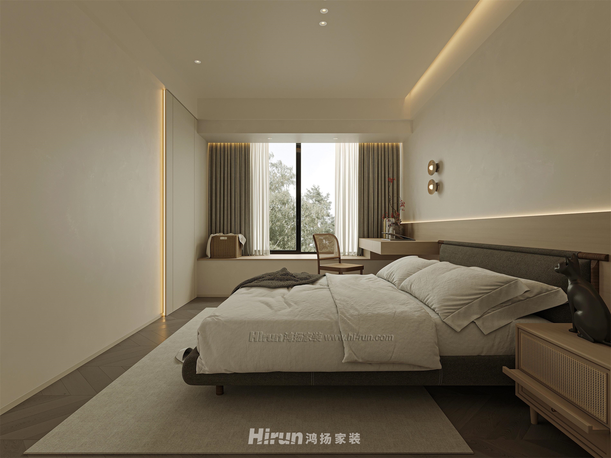 金茂云府208㎡雅致現代大平層 裝修案例效果圖-14