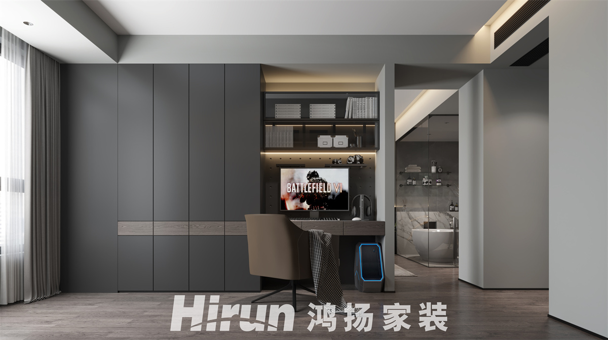 長房星昇公館183㎡雅致現代大平層 裝修案例效果圖-4