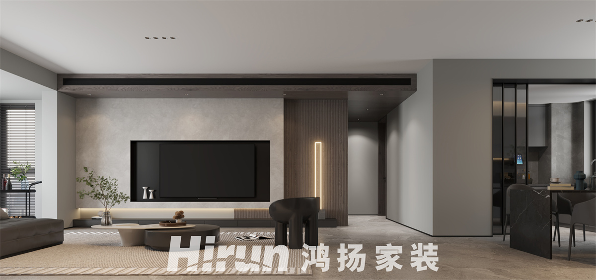 長房星昇公館183㎡雅致現代大平層 裝修案例效果圖-1