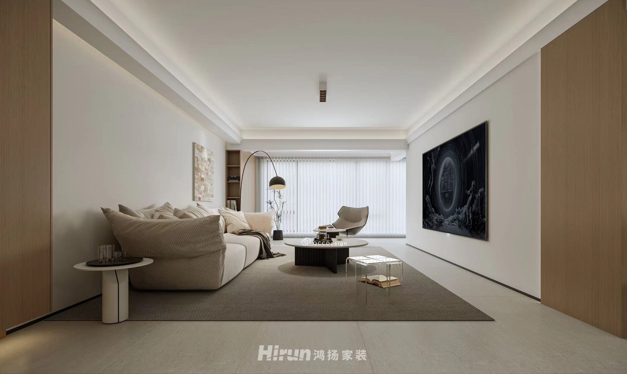 東風映1897160㎡北歐之光四居室 裝修案例效果圖-5