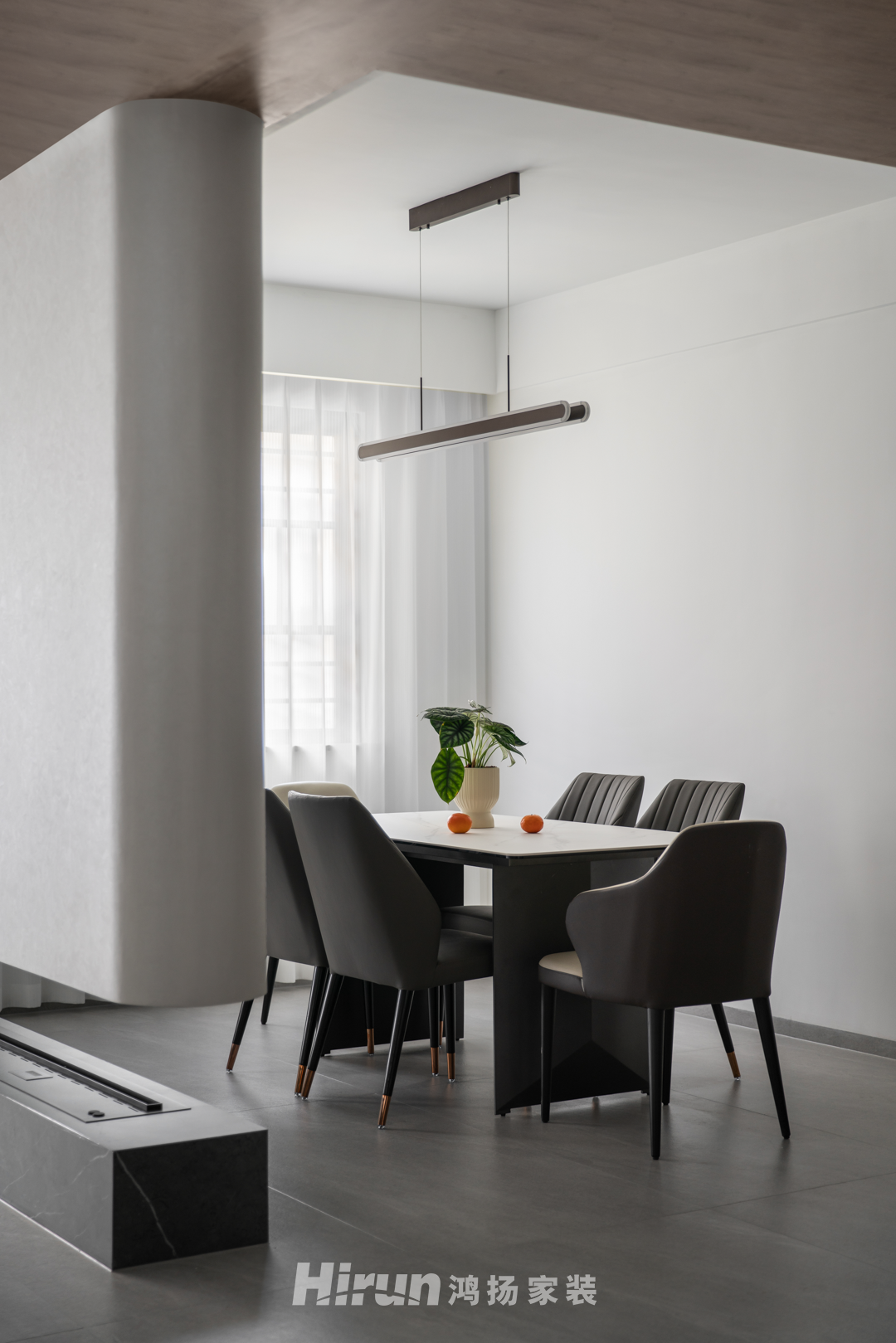 大唐印象160㎡雅致現代四居室 裝修案例實景圖-4