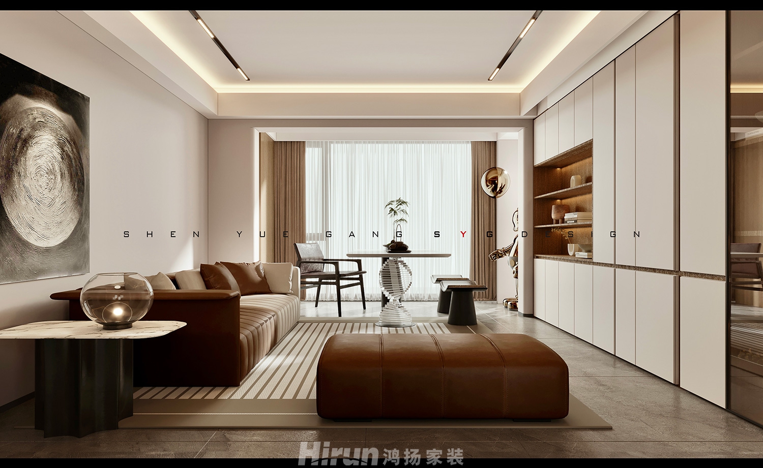 正榮濱江紫闕臺140㎡北歐之光四居室 裝修案例效果圖-5