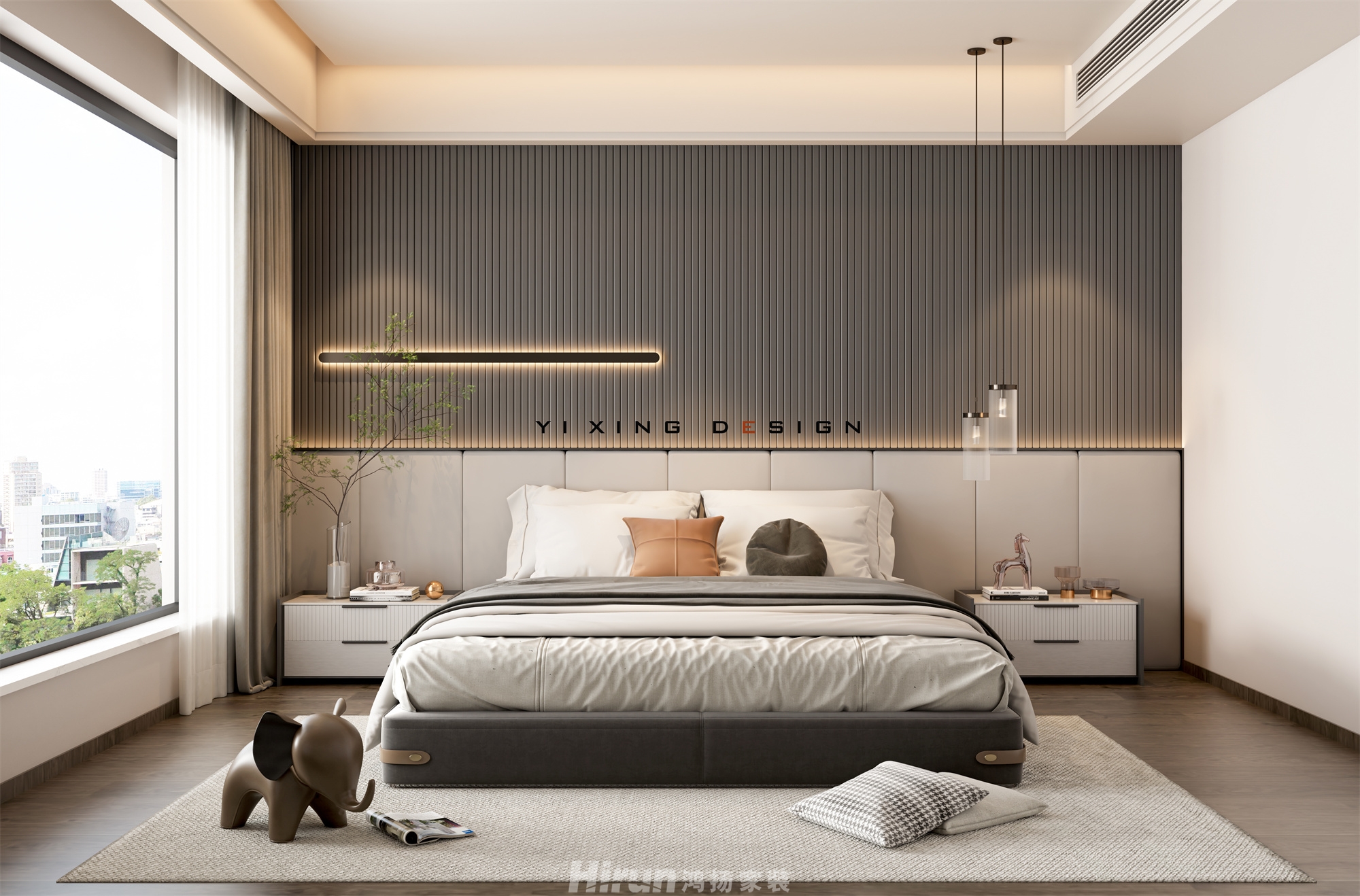 自建別墅360㎡新裝飾主義別墅 裝修案例效果圖-4