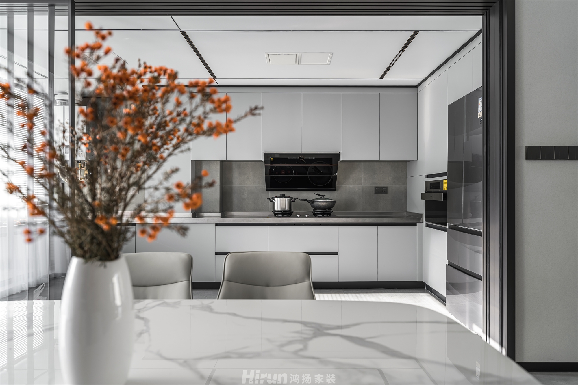 燕興華城180㎡雅致現代四居室 裝修案例實景圖-2