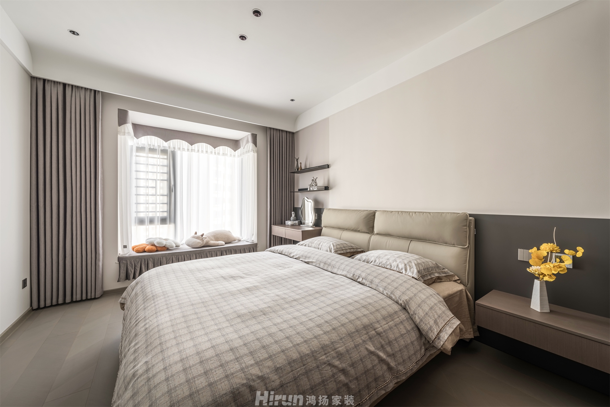 燕興華城180㎡雅致現代四居室 裝修案例實景圖-4