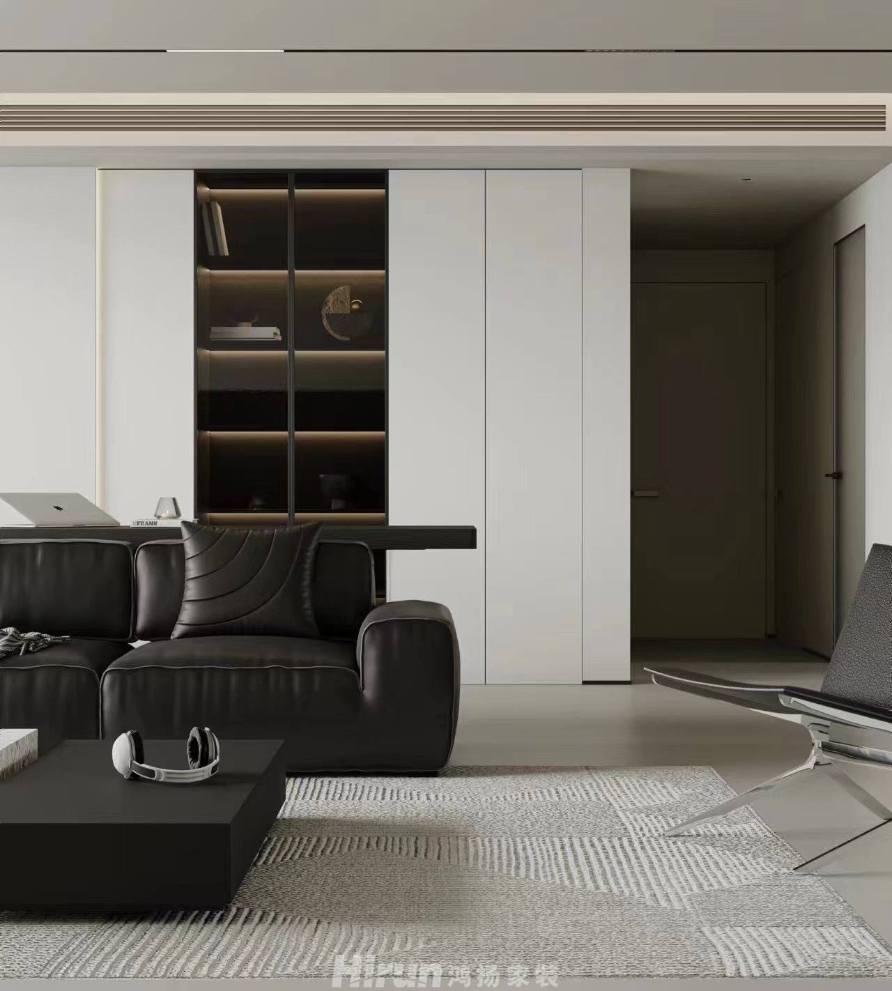 華潤潤樾府170㎡雅致現(xiàn)代四居室 裝修案例效果圖-1