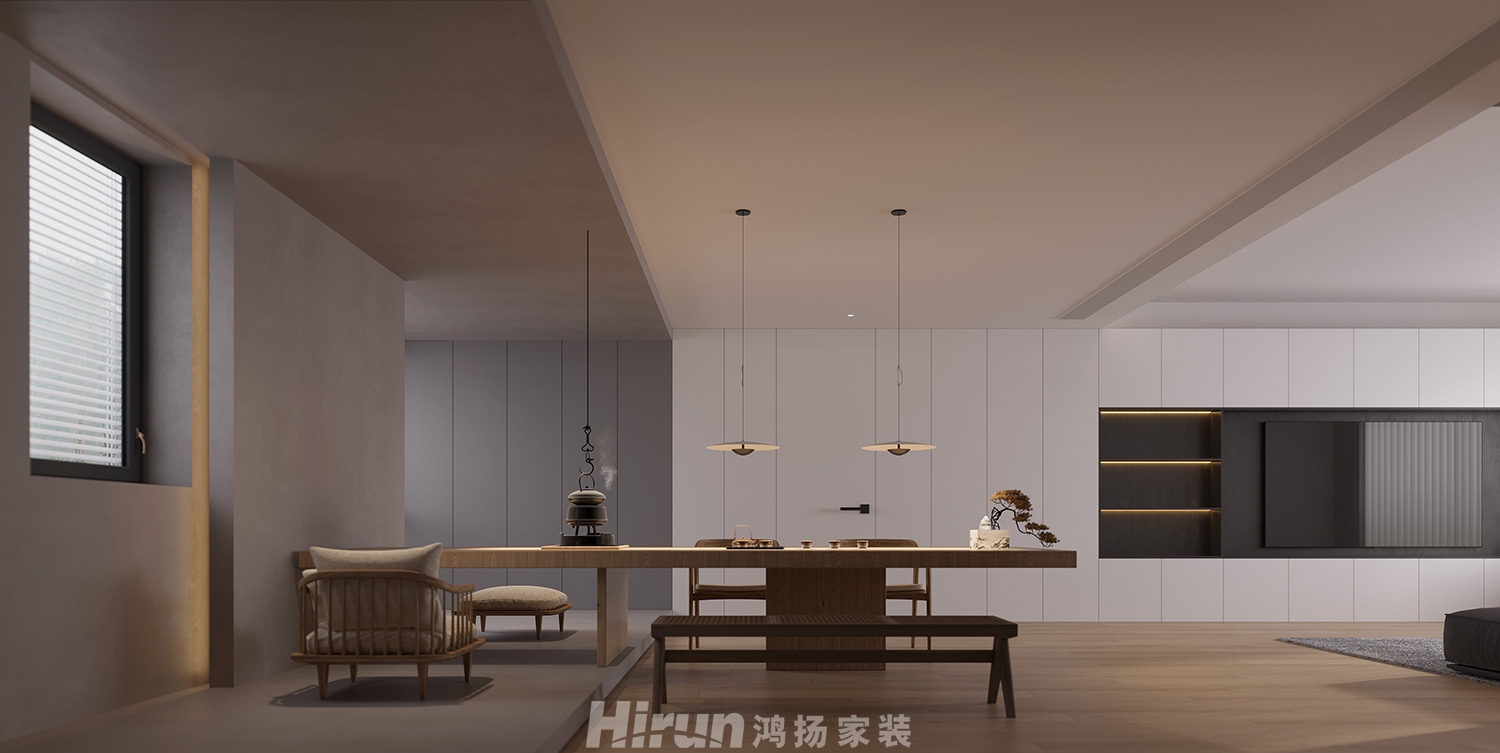 福天藏郡院子160㎡北歐之光四居室 裝修案例效果圖-2