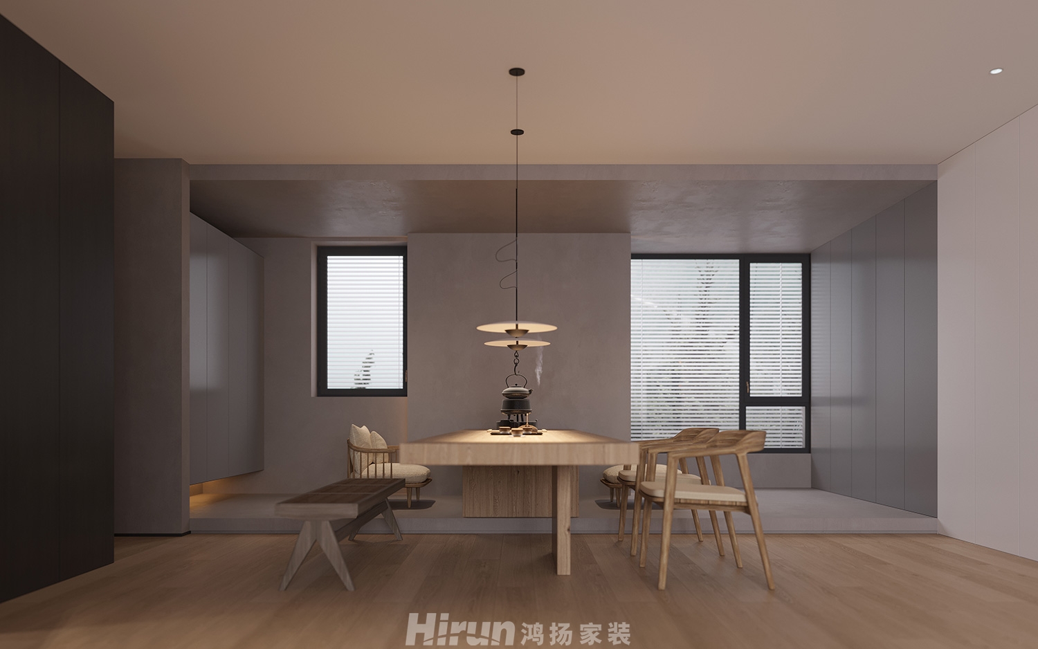 福天藏郡院子160㎡北歐之光四居室 裝修案例效果圖-6