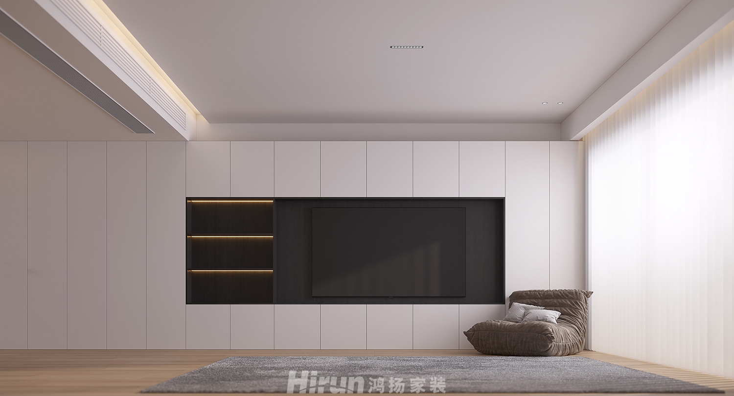 福天藏郡院子160㎡北歐之光四居室 裝修案例效果圖-1