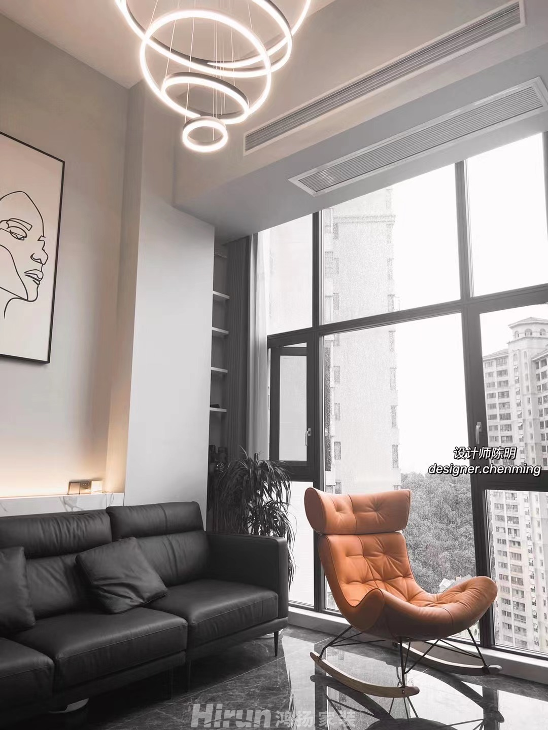 錢隆世家40㎡雅致現代公寓 裝修案例效果圖-2