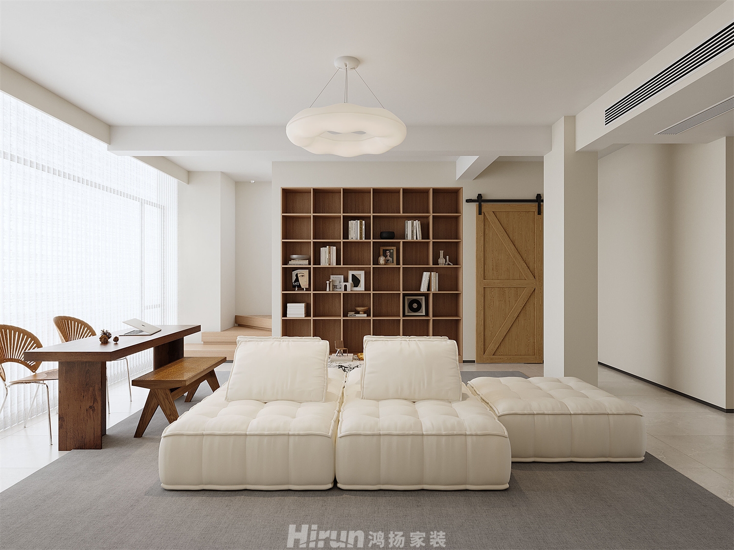 漢唐翰林府160㎡優雅繽紛四居室 裝修案例效果圖-2