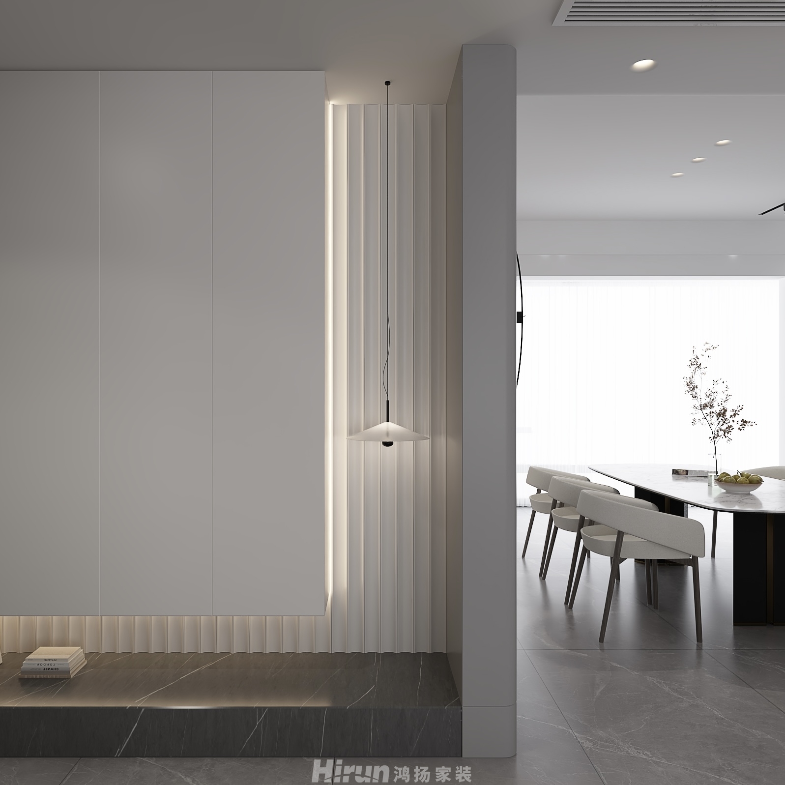 碧桂園天璽210㎡雅致現代大平層 裝修案例效果圖-2