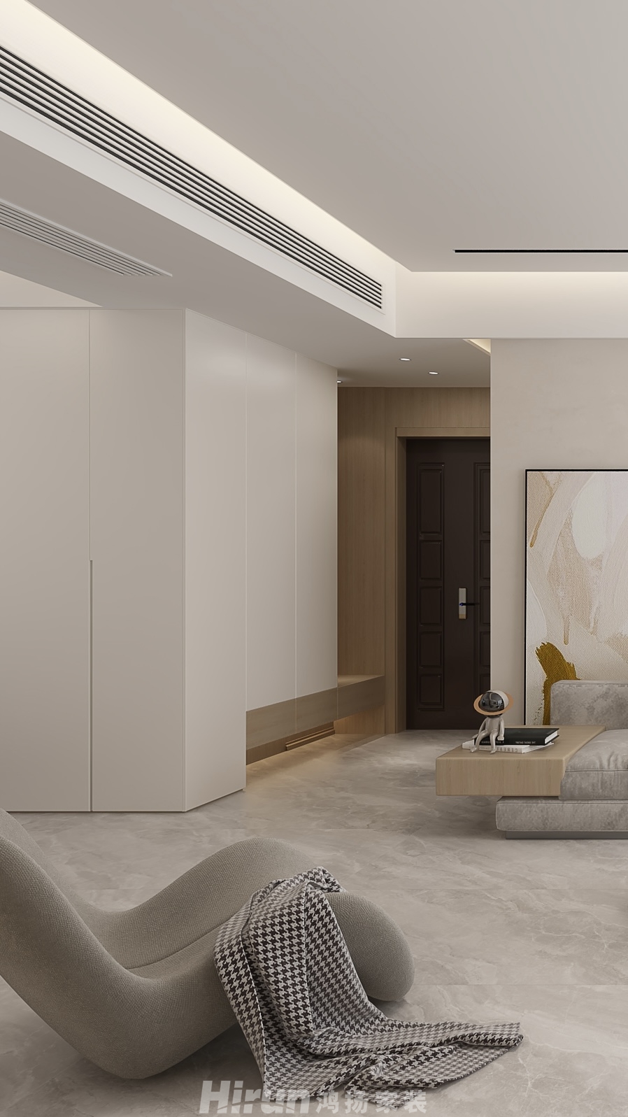 白石古蓮城140㎡北歐之光四居室 裝修案例效果圖-2