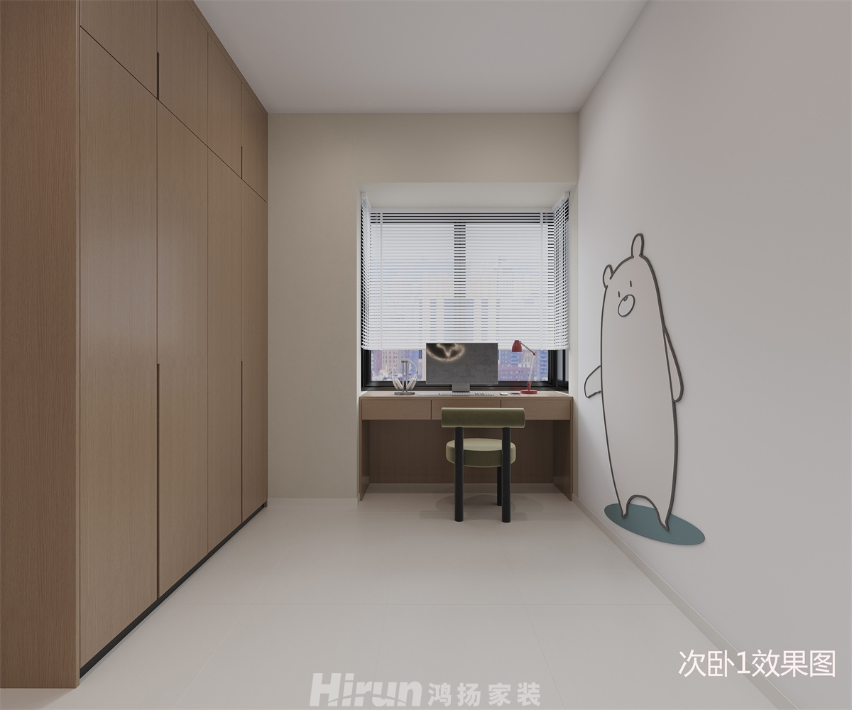 舞陽(yáng)尚品星城130㎡北歐之光四居室 裝修案例效果圖-3