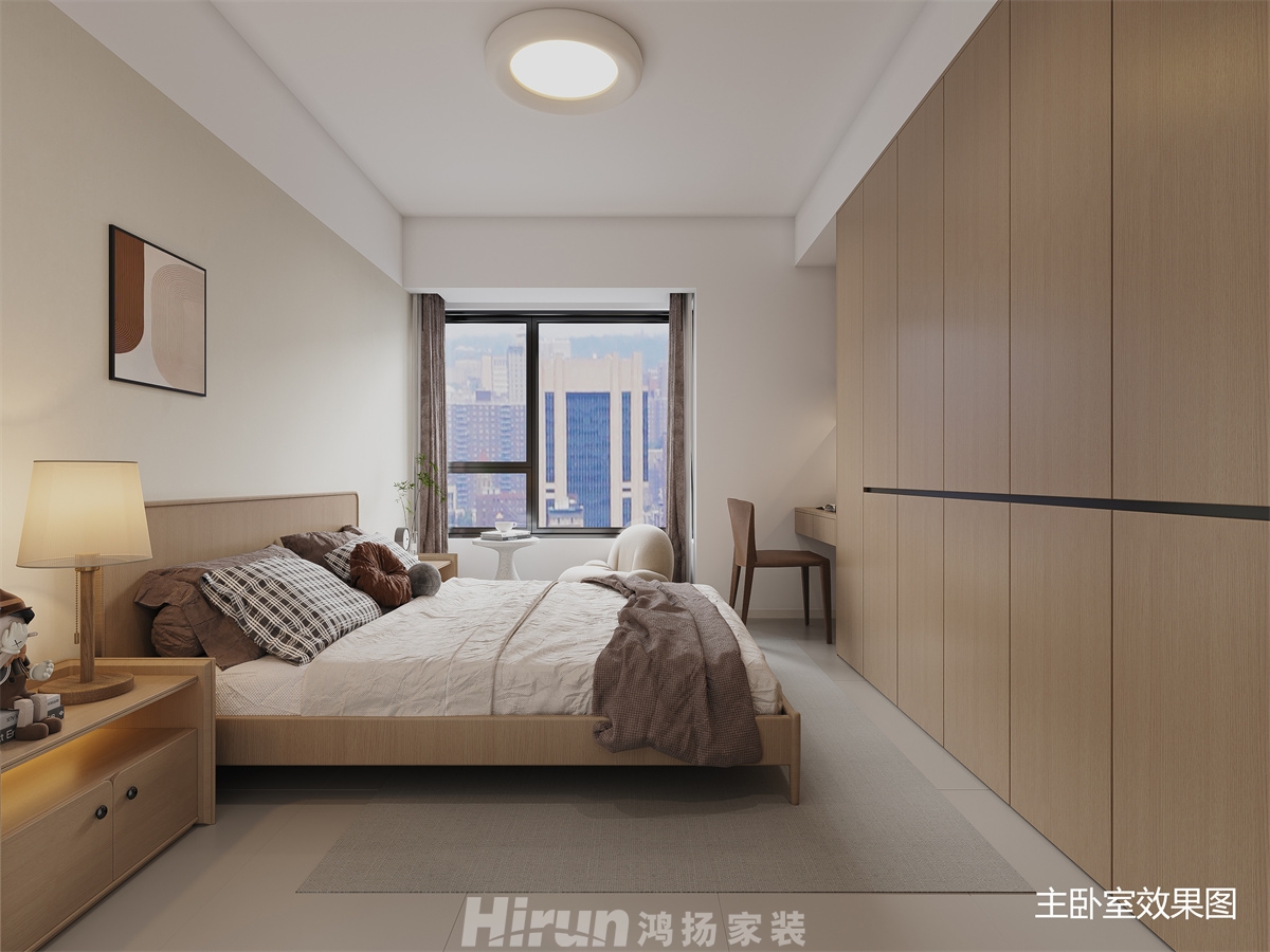 舞陽(yáng)尚品星城130㎡北歐之光四居室 裝修案例效果圖-4