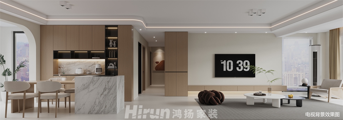 舞陽(yáng)尚品星城130㎡北歐之光四居室 裝修案例效果圖-1