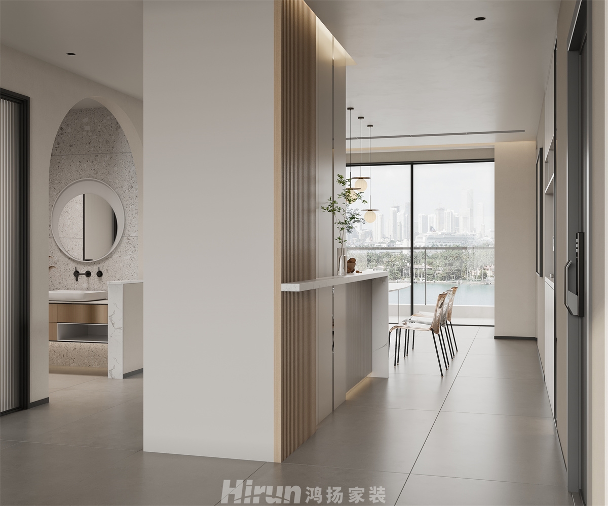 濱湖灣160㎡北歐之光四居室 裝修案例效果圖-6