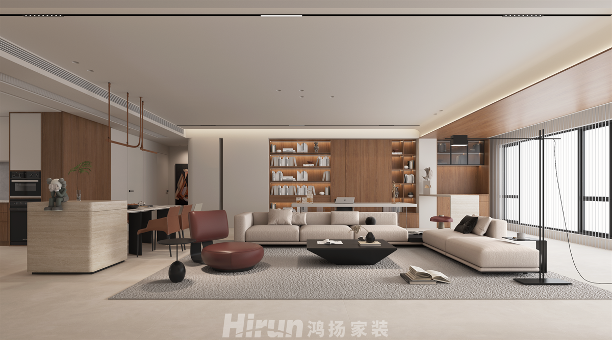 麓云國際240㎡北歐之光大平層 裝修案例效果圖-5